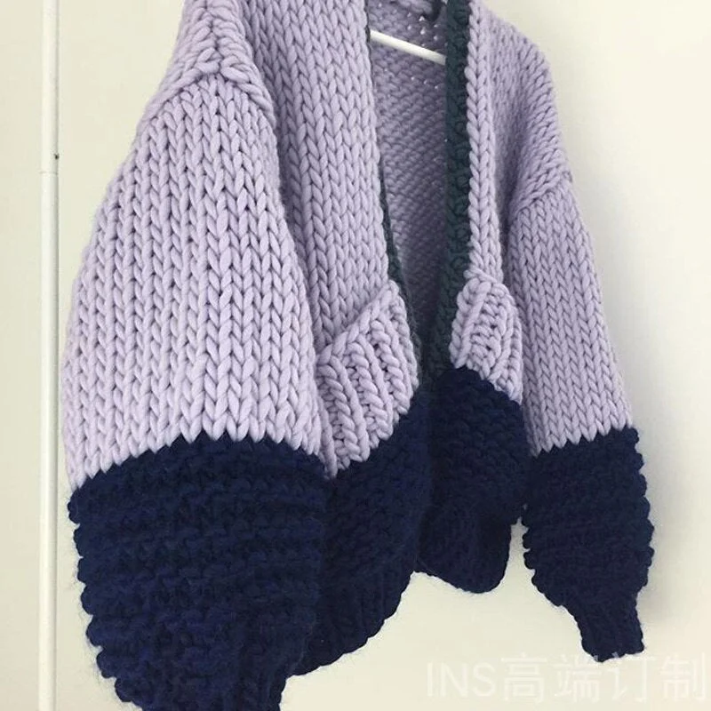 purple cardigans / One Size