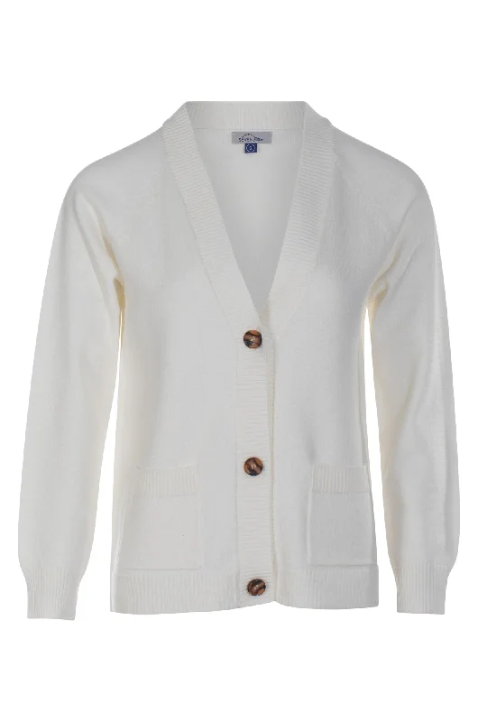 Luxe Knitwear Cardigan | IVORY | 7333ZZ