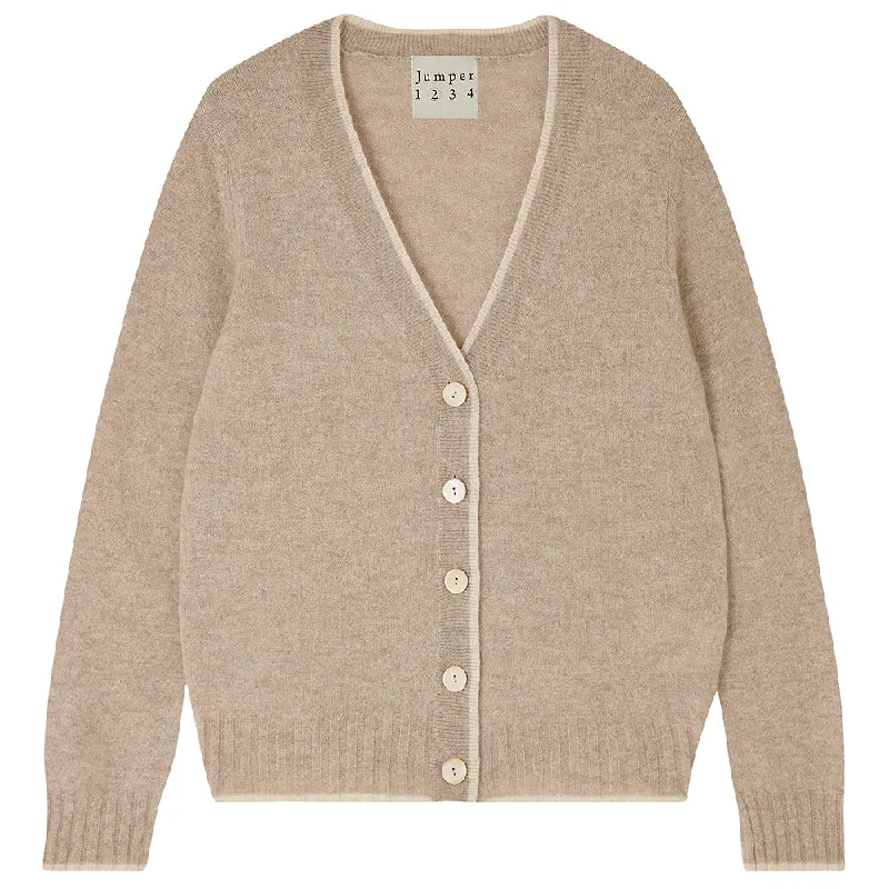 Contrast Tip Cardigan