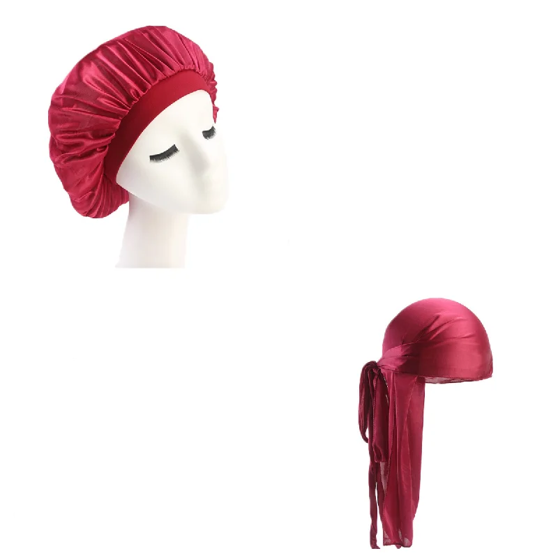 Red / Durag Bonnet