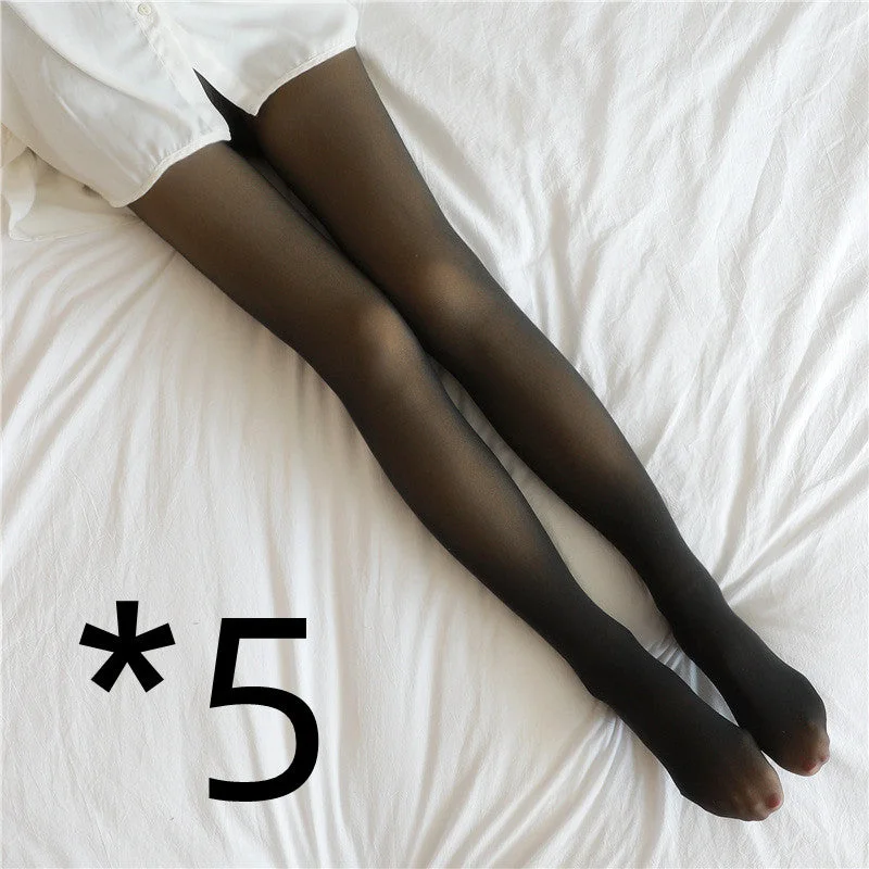 5pcs Black skin with feet / 220g fleece and thickened