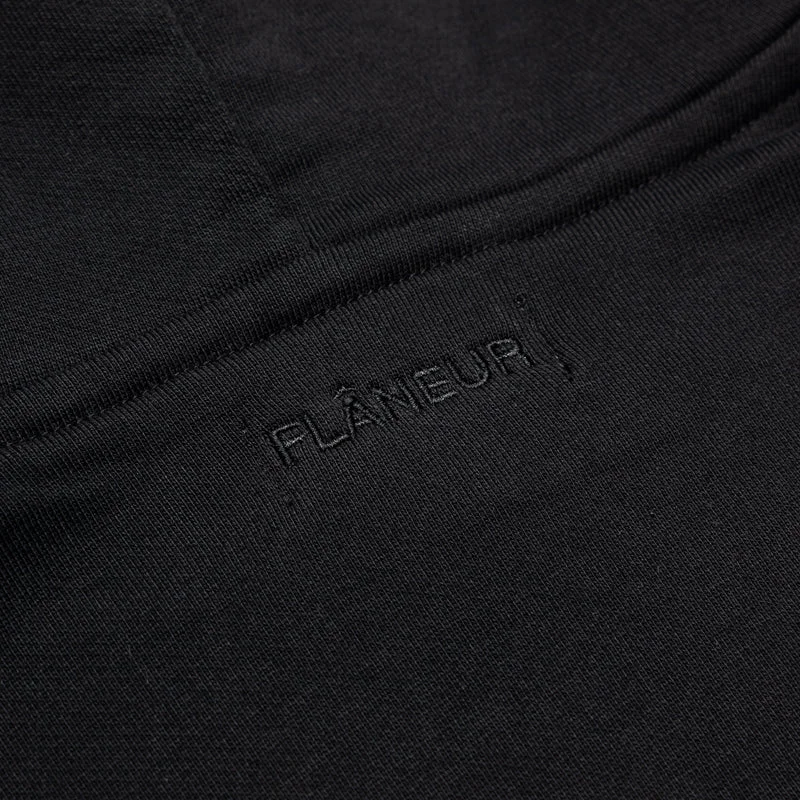 Flaneur Botanical Hoodie - Black