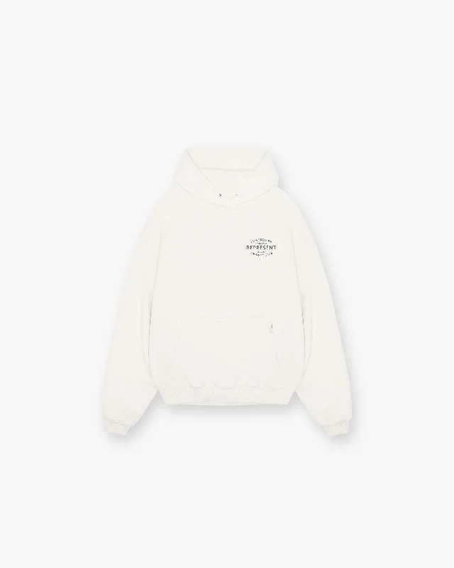 Represent Owners Club Stamp Hoodie - Flat White