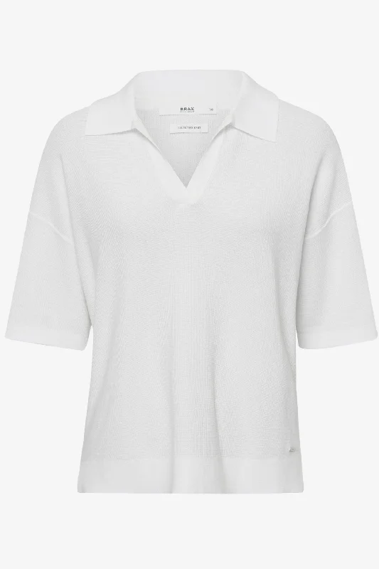 T-shirt de tricot col polo