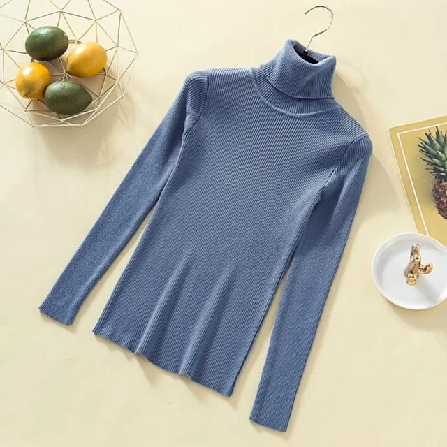 blue sweater / One Size