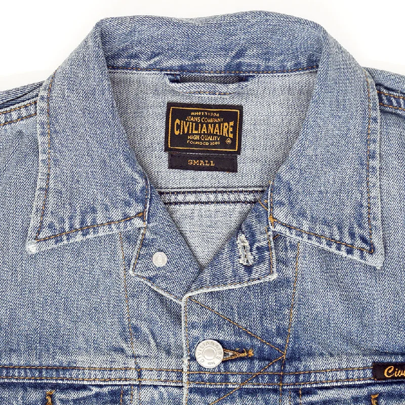 5 Pocket 12.4 oz Denim Ranch Jacket - Memphis Wash