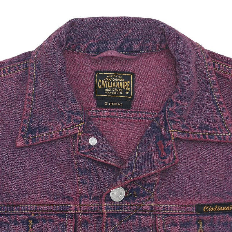 5 Pocket 12.4 oz Denim Ranch Jacket - Pink Memphis Wash