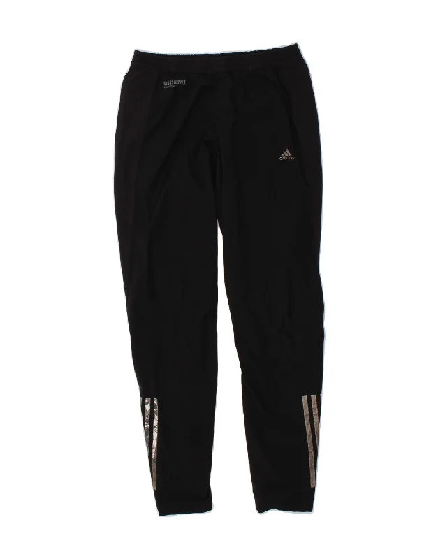 ADIDAS Womens Clima Proof Tracksuit Trousers UK 8 Small Black Polyester