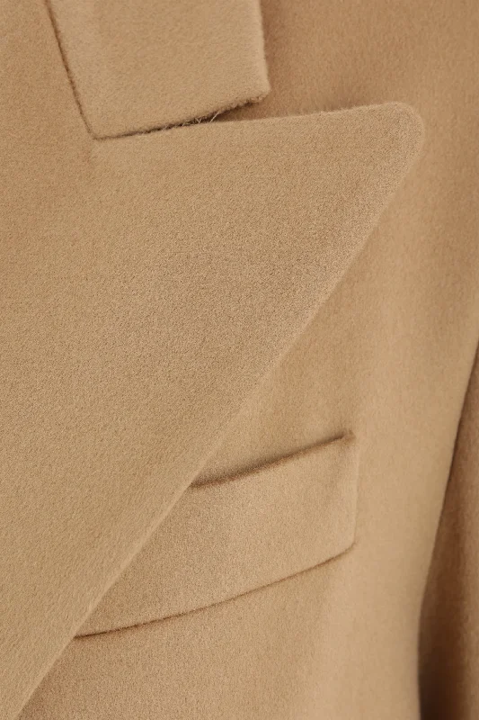 double-breasted wool coat