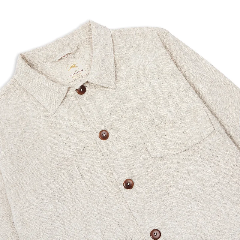 Burrows & Hare Linen Jericho Jacket - Beige