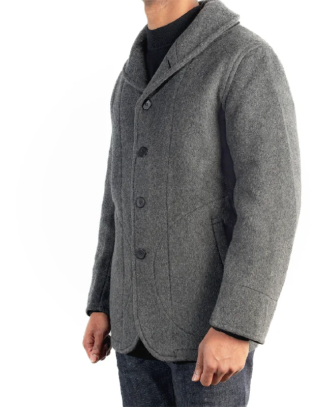 Burrows & Hare Shawl Collar Jacket - Grey