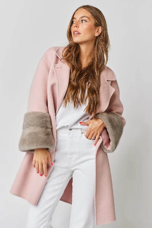 Faubourg Cashmere Coat - Pink