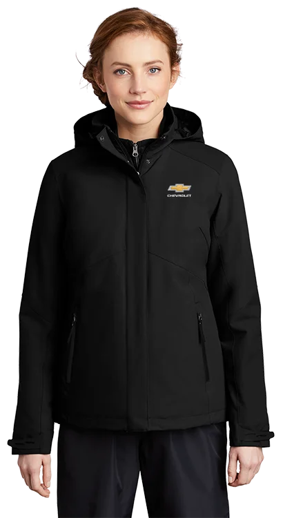 Ladies Chevrolet Gold Bowtie Insulated Waterproof Tech Jacket