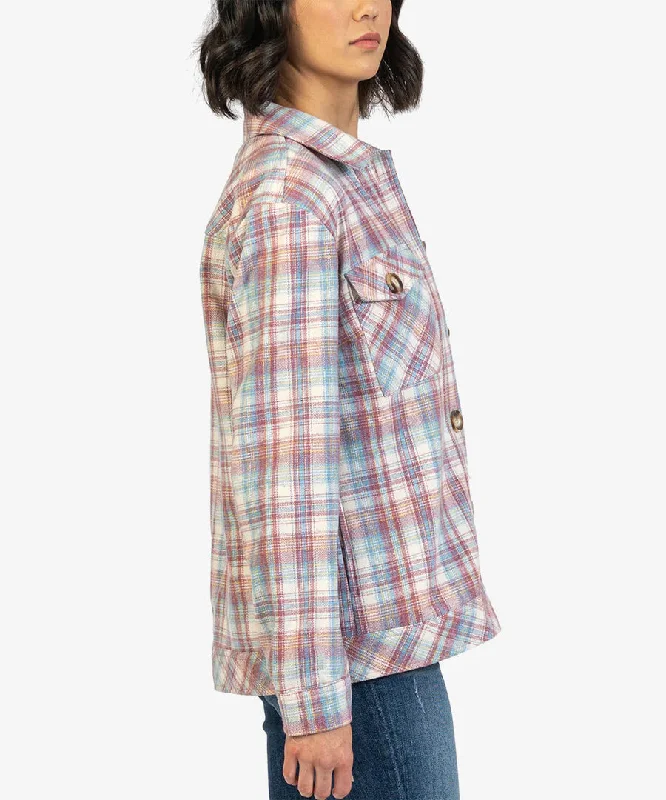 Magnolia Plaid Shirt Jacket