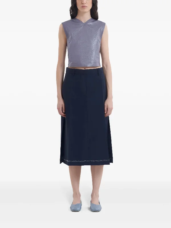 MARNI Women Asymmetric Hem Wool Skirt