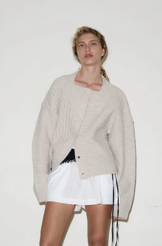 OS Square Cardigan - Off White