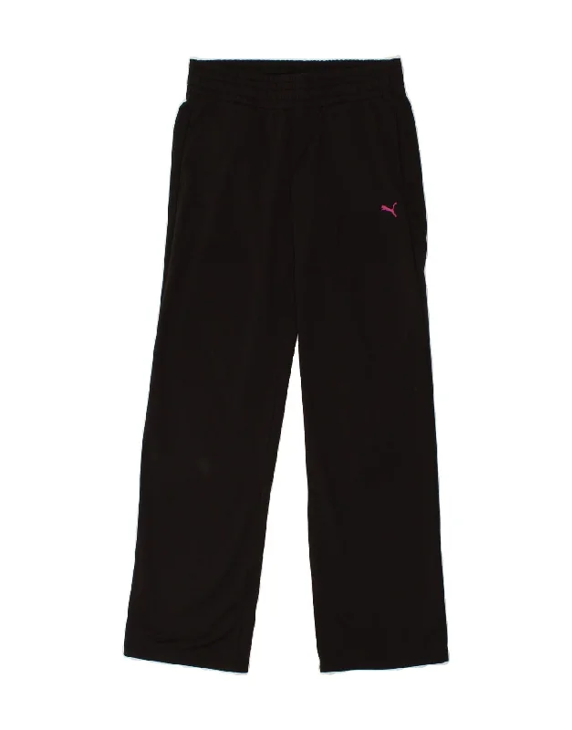 PUMA Womens Tracksuit Trousers UK 10 Small  Black Polyester