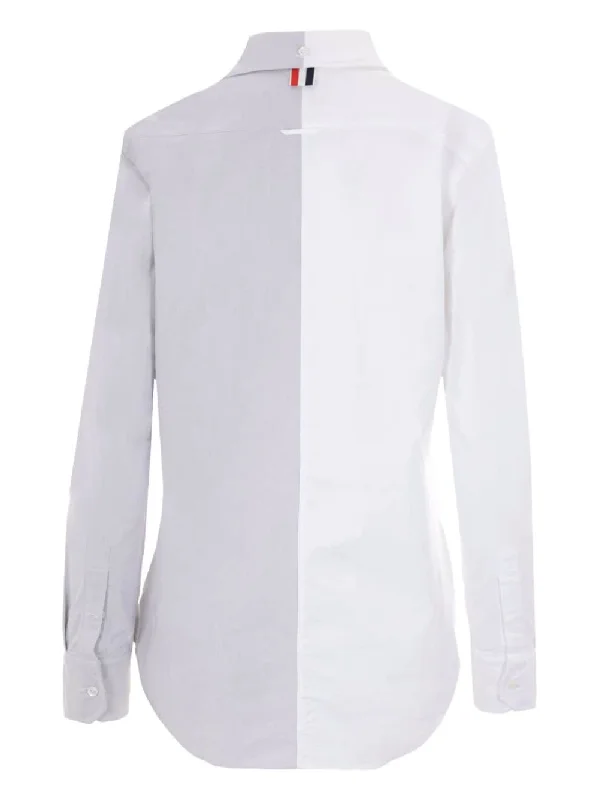 THOM BROWNE Women Classic Button Down Point Collar Shirt