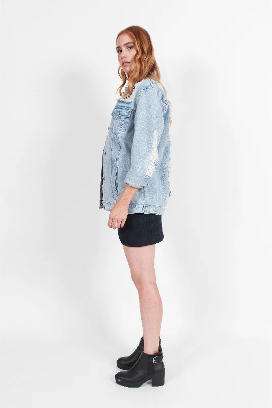 Total Destruction Oversized Denim Jacket