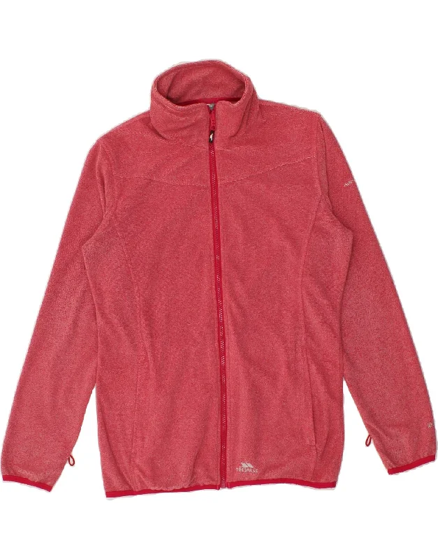 TRESPASS Womens Tracksuit Top Jacket UK 12 Medium Pink Polyester