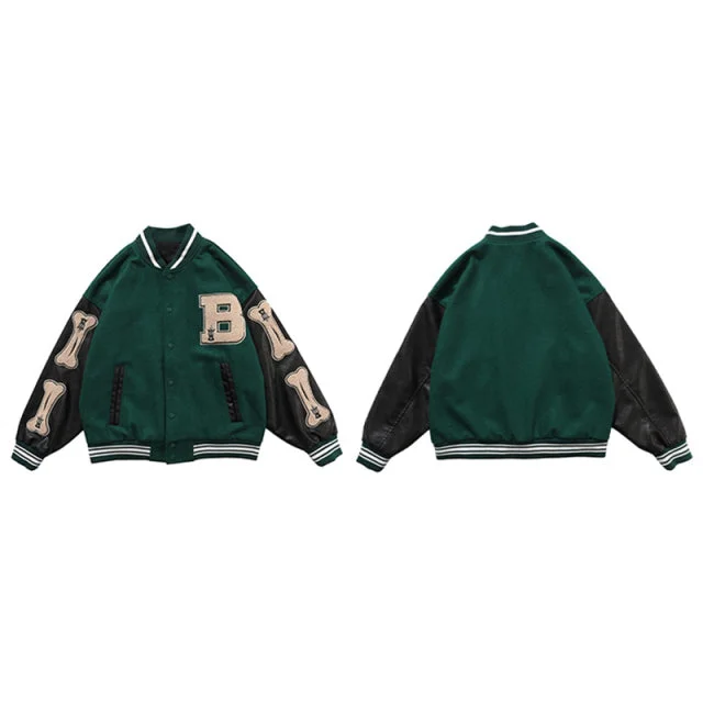 Varsity Baseball Bomber Jacket Unisex