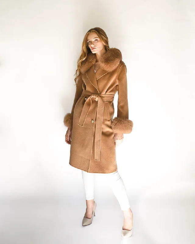 Victoire Cashmere Coat - Camel