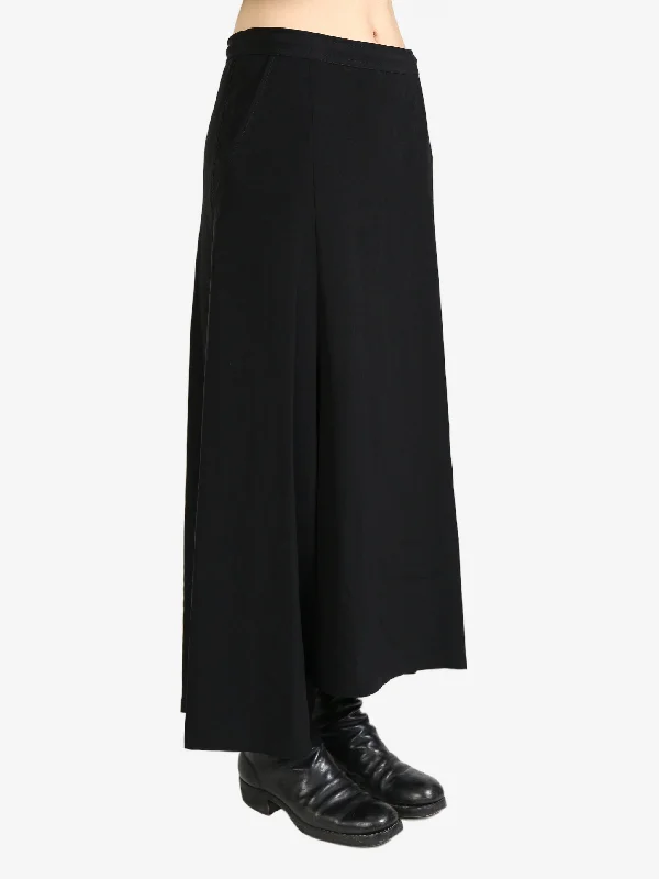 Y'S Women O-Asymmetry Flare Pants