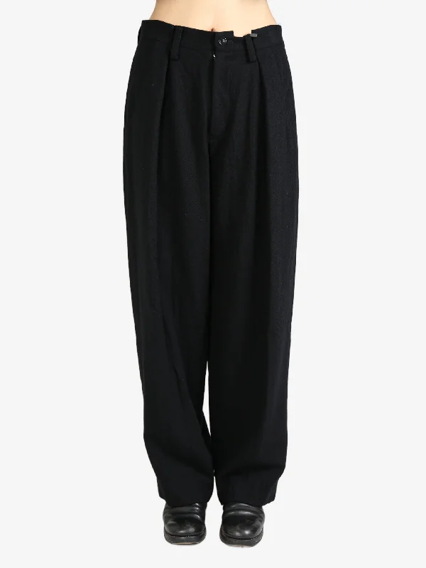 Y'S Women U-Single Tuck Wide Pants