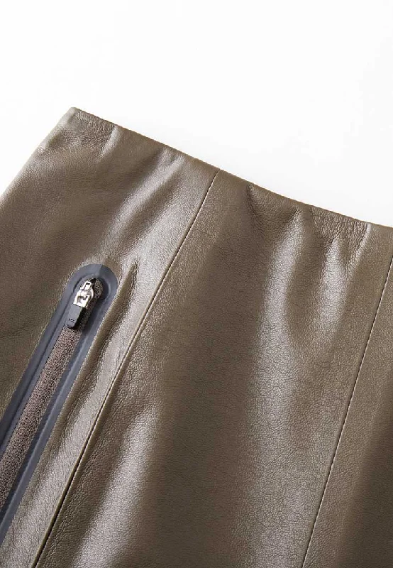 Leia Vegan Leather Skirt