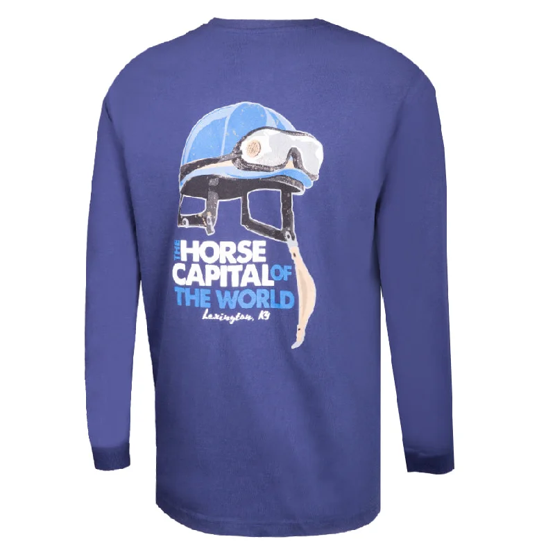 Ahead Keeneland Long Sleeve Horse Capital Tee