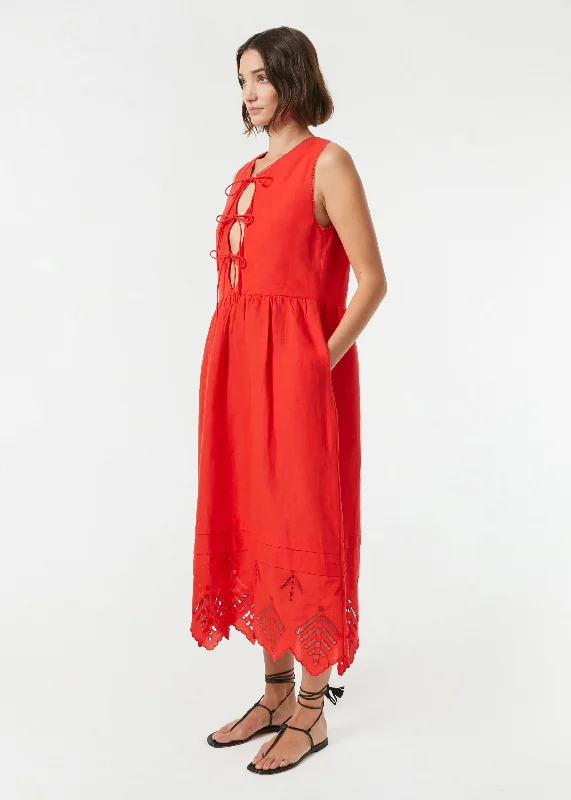 Aya Dress | Scarlet Eyelet