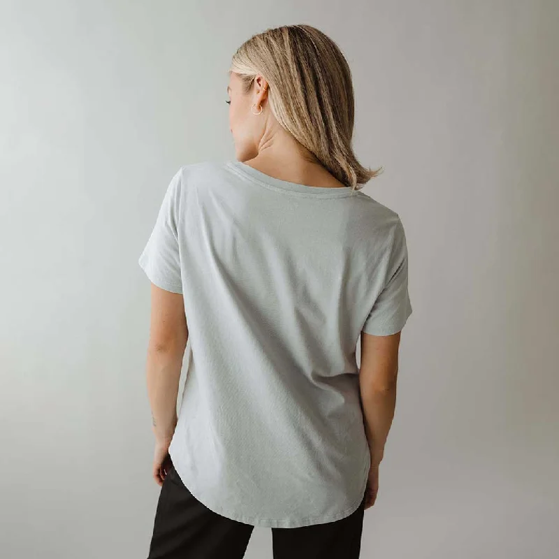 Basic Crew Neck Tee, Panama Grey