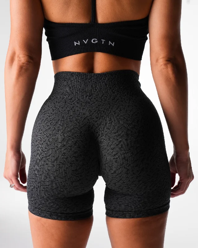 Black Zesty Seamless Shorts