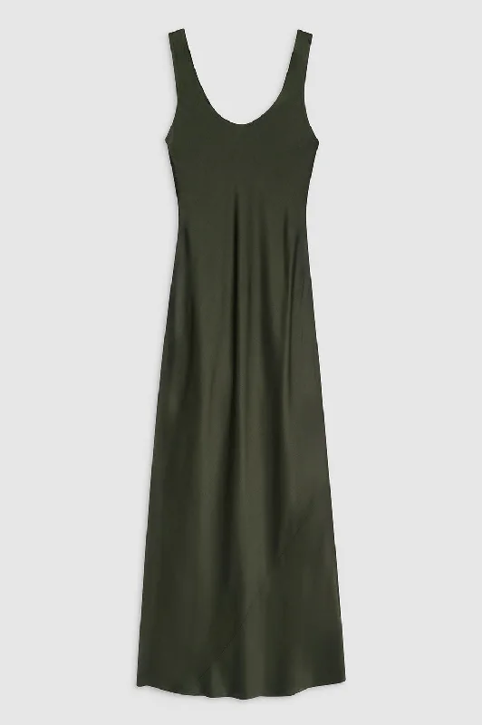 Camille Dress - Dark Olive