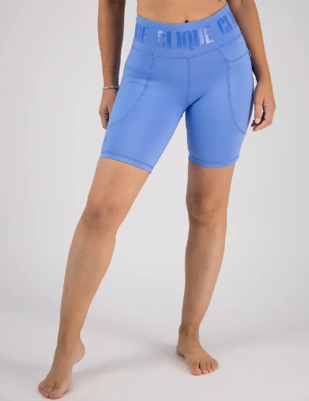 Clique Mid Biker Short - Azure Blue