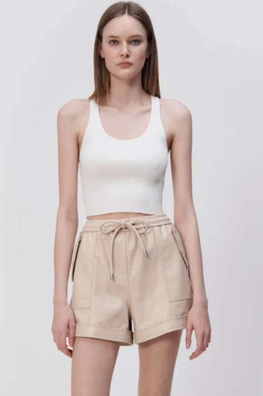 Doah Vegan Leather Shorts