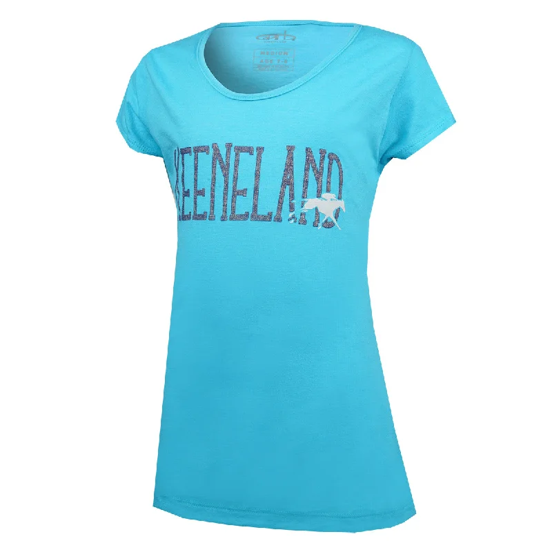 Garb Keeneland Youth Sparkle Scoop Neck Tee