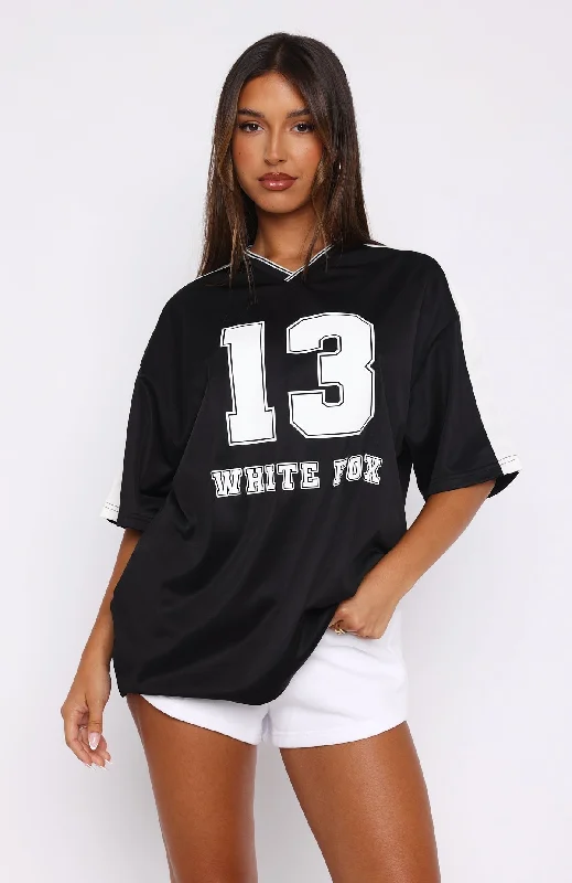 Go For The Shot Oversized Jersey Black