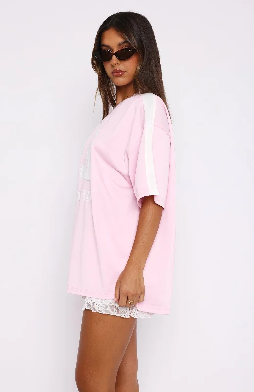 Go For The Shot Oversized Jersey Pink