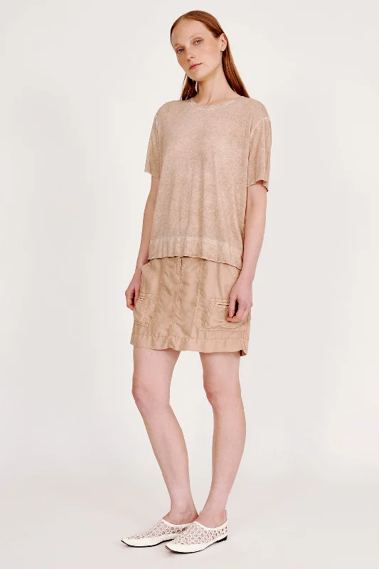 Khaki Boxy Tee