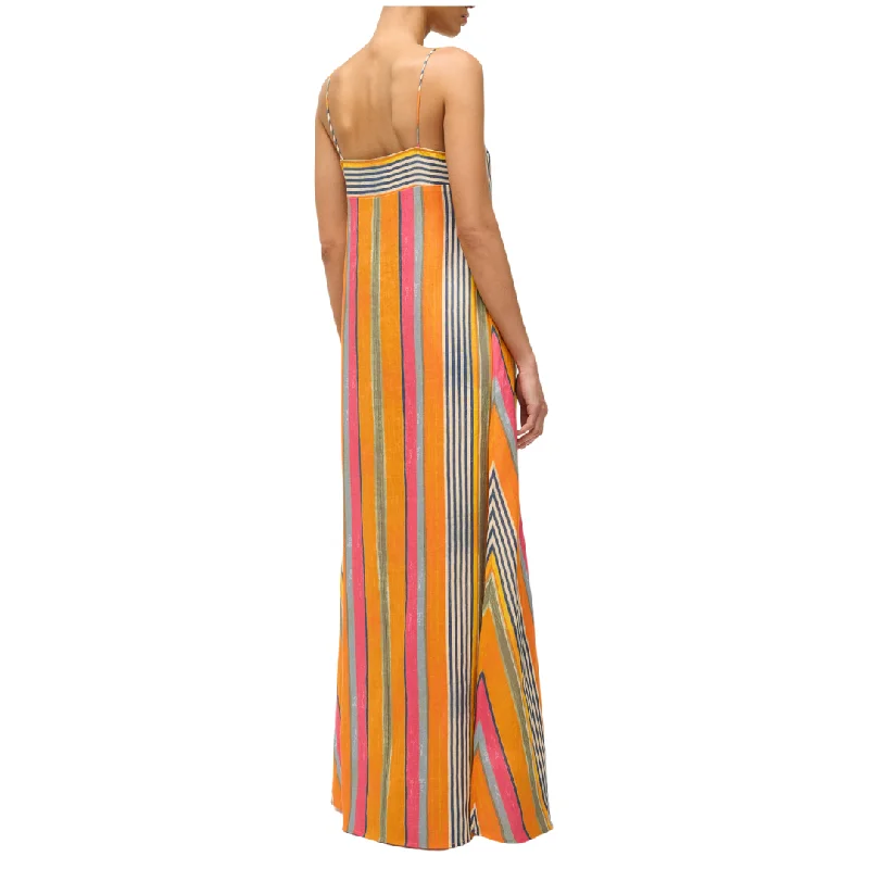 Laura Dress in Multi Stripe