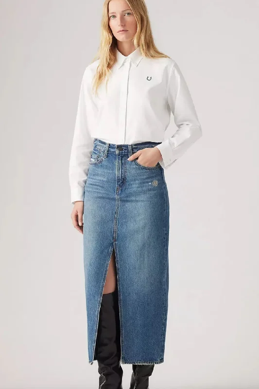 Levi's Ankle Column Skirt