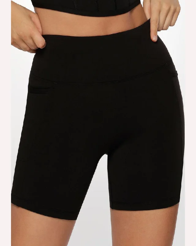 Lorna Jane Amy Phone Pocket Tech Bike Short - Black