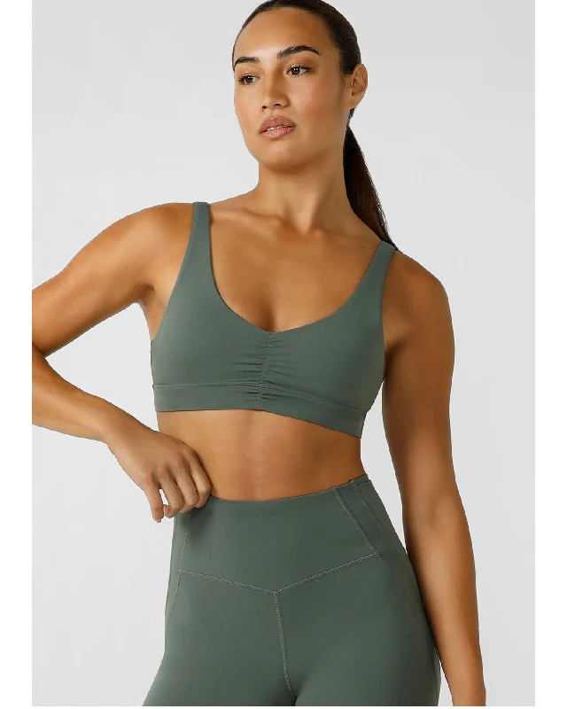 Lorna Jane Formation Recycled Sports Bra - Agave Green