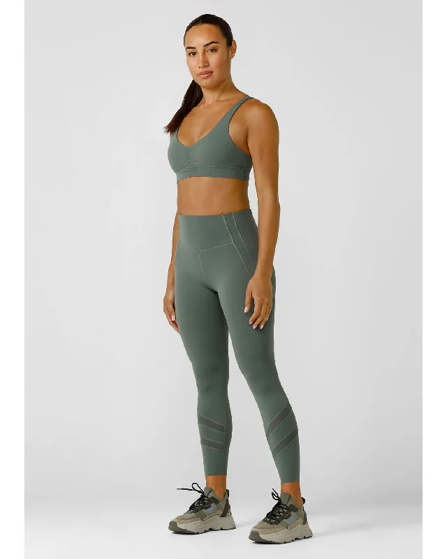 Lorna Jane Formation Recycled Sports Bra - Agave Green