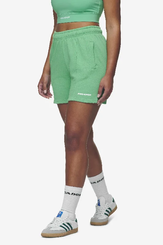 Sully High Waisted Shorts Washed Peppermint Green White Gum