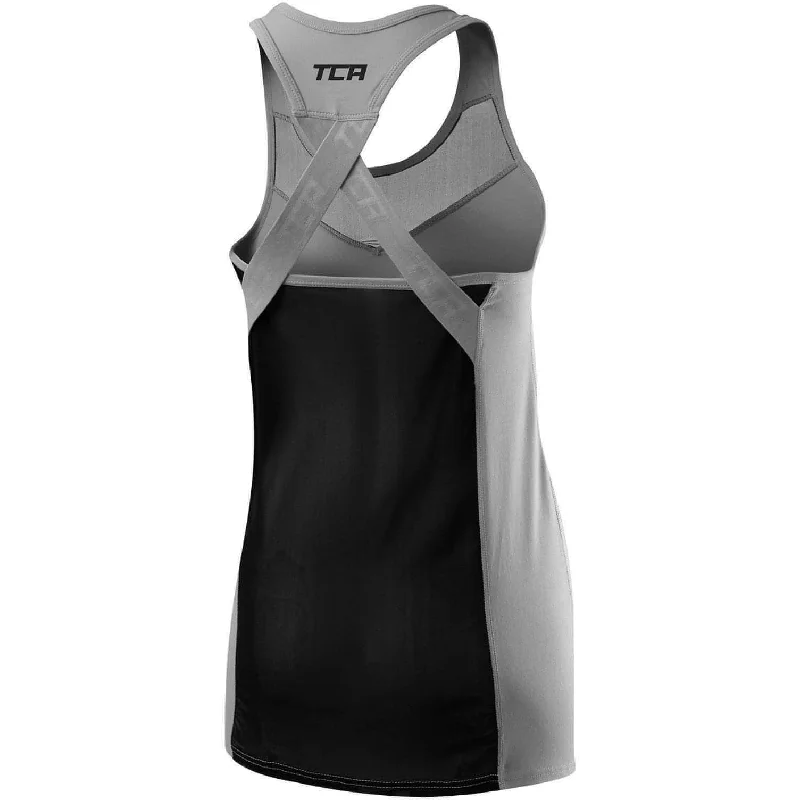 TCA MeshLuxe Womens Running Vest - Grey