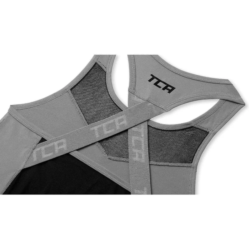 TCA MeshLuxe Womens Running Vest - Grey