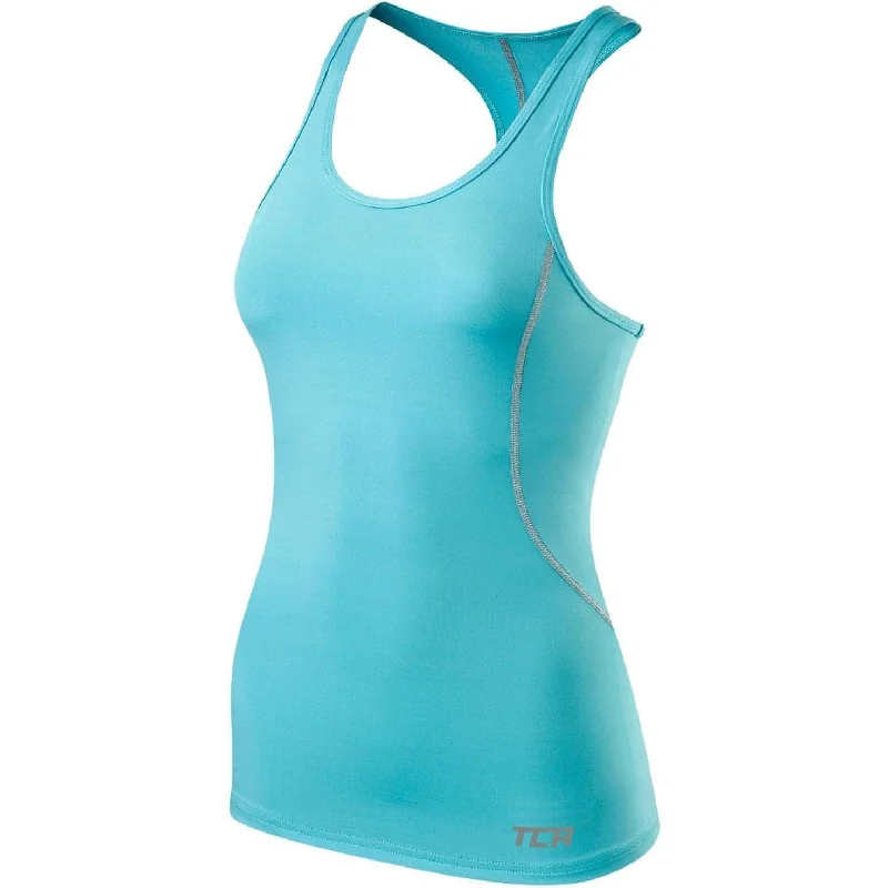 TCA Pro Performance Womens Running Vest Tank Top - Blue