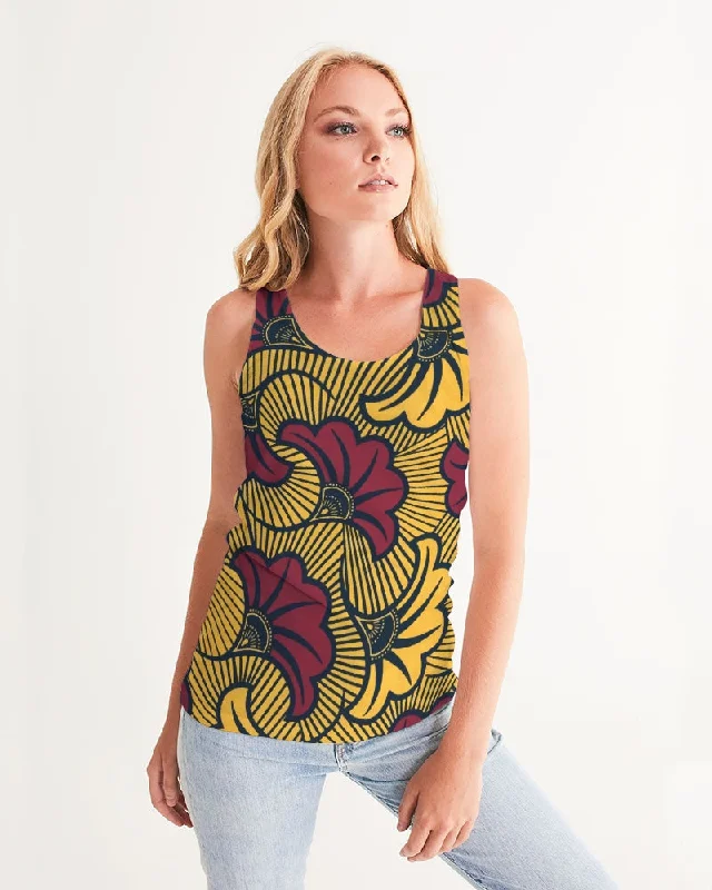 AKH African Fleurs Rouges Women's Tank